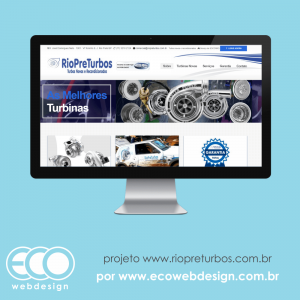 Imagem de  • Website para divulgação e capitação de cliente • Rio Preturbos - Turbos novos e recondicionados