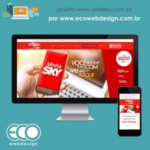 Imagem de  • Website para Divulgações dos pagotes, totalmente gerenciavel, com chat e Layout Diferenciado - Sertel Sky - Rede Credenciada Sky 