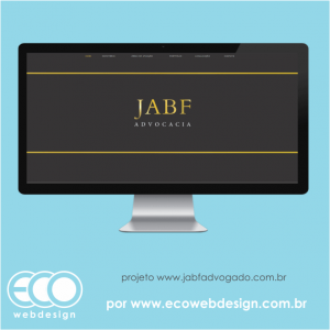 Imagem de  • Site institucional de portfólio no ramo do direito imobiliário - JABF Advogado.