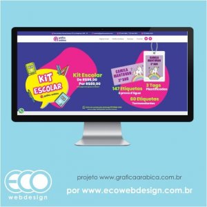 Imagem de  • Site institucional para gráfica especializada em impressões rápidas - Gráfica Arábica
