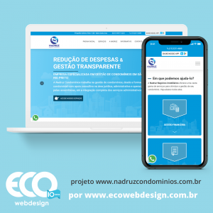 Imagem de  • Site institucional para empresa especializada na gestão de condomínios em São José do Rio Preto - Nadruz Negócios Imobiliários