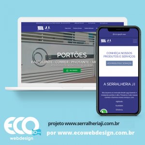 Imagem de  • Site institucional para empresa de montagem e instalação de portões e afins - Serralheria J.I