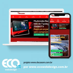 Imagem de  • Site institucional para empresa especializada em serviços automotivos e venda de acessórios. - Doca Som