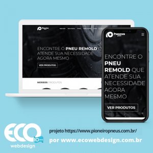 Imagem de   • Site institucional para empresa especializada na fabricação e comercialização de pneus - Pioneiro Pneus