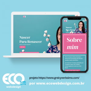 Imagem de   • Site institucional para tecnica de prática e terapia integrativa - Greicy Verissimo
