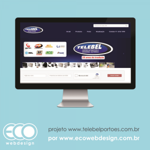 Imagem de  • Site Institucional com objetivo de recebimento de orçamento • Telebel Portões - Portões automáticos e segurança eletrônica