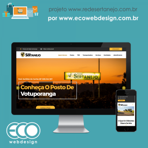 Imagem de  • Website para divulgação da marca e serviços, principal objetivo é refletir os valores da empresa em seu website • Rede Sertanejo - Postos, TRR, Transportadora e serviços essenciais para seu veiculo.