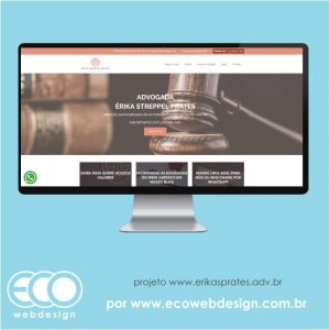 Imagem de  • Site institucional para advogados - Advogada Érika Streppel Prates.