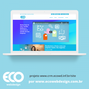 Imagem de  • Site para divulgação de ferramenta de gestão de contatos e vendas para empresas - CRM Online da Eco Webdesign