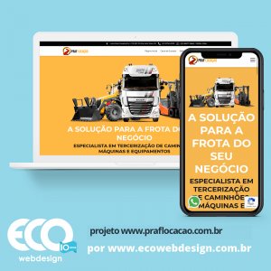 Imagem de  • Site institucional para empresa especializada em locação de veículos e equipamentos. - Praf Locação 