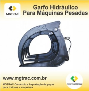 Garfo hidráulico para máquinas pesadas é na MGTRAC