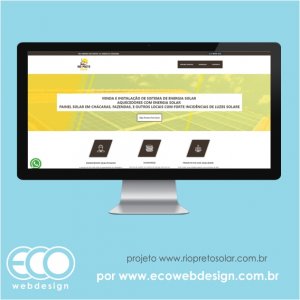 Imagem de  • Site institucional para empresa de venda e instalação de sistemas de energia solar-  Rio Preto Solar.