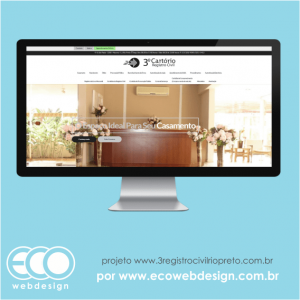 Imagem de  • Site institucional para amplos serviços em relação ao registro civil - 3º Cartório Registro Civil.