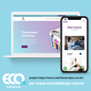 Imagem de  • Site institucional para empresa especializada em fisioterapia integrada - Cubo Fisioterapia