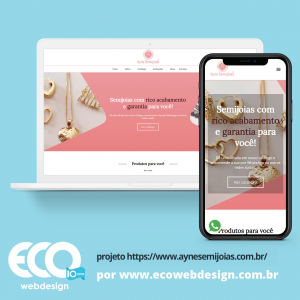 Imagem de     • Site institucional para empresa de Semijoias - Ayne Semijóias