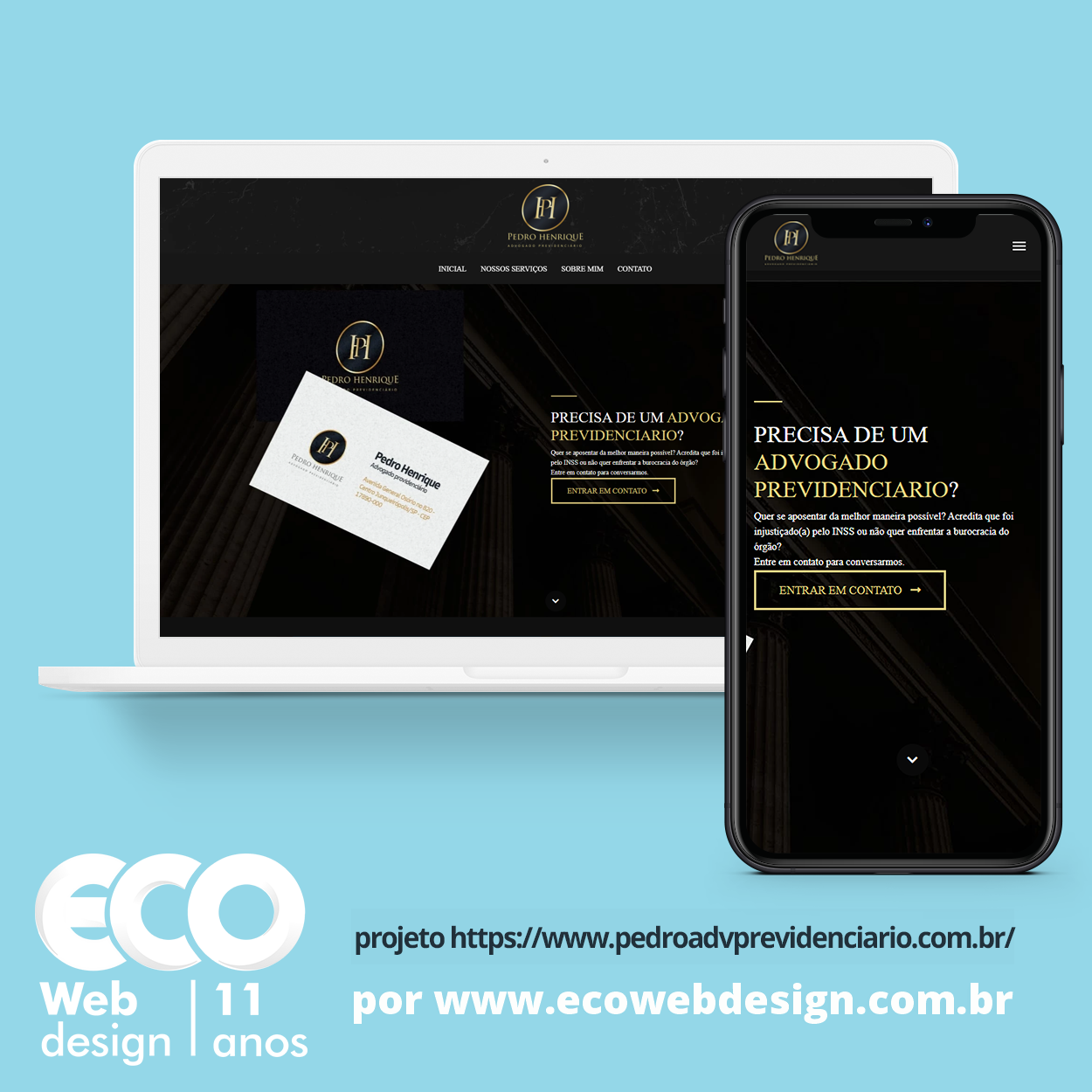 Imagem de  • Site institucional para empresa especializada em Advocacia Previdenciária. - Dr Pedro Henrique Advogado Previdenciário