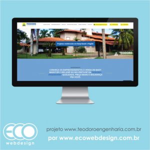Imagem de  • Website institucional com catálogo de serviços • Teodoro Engenharia - Qualidade, segurança e preço baixo para você.