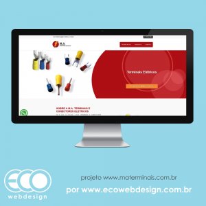 Imagem de  • Site institucional para empresa de terminais e conectores elétricos -  M.A. Terminais e Connectores Elétricos
