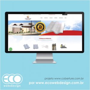 Imagem de  • Site institucional para o segmento da construção civil, elementos de concreto e na fabricação de telhas de concreto - Coberture Telhas de Concreto.