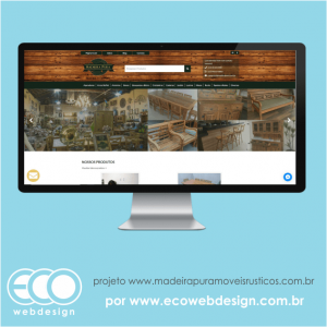Imagem de  • Site de empresa com foco em manipulação de madeira para criação de móveis e afins - Madeira Pura Móveis Rústicos.