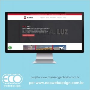 Imagem de  • Site institucional para empresa de engenharia especializada em instalações - M.A Luz.