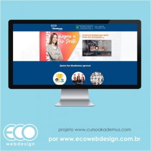 Imagem de  • Site institucional para empresa de cursos - Akademus Redação.