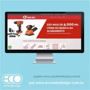 Imagem de  • Site institucional para empresa de venda de materiais para construção - Casa Fort