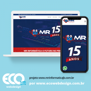 Imagem de  • Site institucional para empresa especializada em venda de produtos de informática - MR Informática