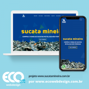 Imagem de  • Site institucional para empresa especializada em reciclagem de sucata - Sucata Mineira