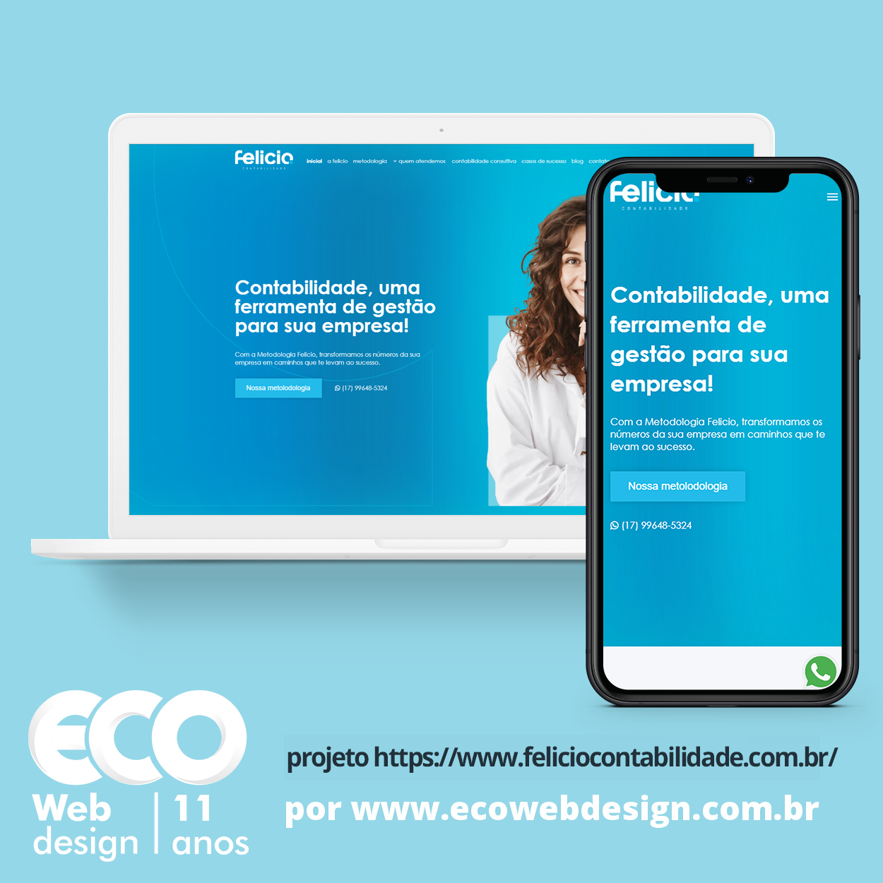 Imagem de   • Site institucional para empresa especializada em Contabilidade para empresas - Felicio Contabilidade