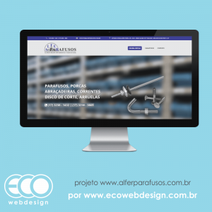 Imagem de  • Website institucional com catálogo de produtos e banner interativo • Alfer Parafusos - Parafusos, Porcas, Abraçadeiras, Correntes, Disco de Corte, Arruelas e muito mais.