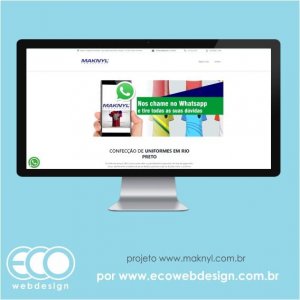 Imagem de  • Site institucional para serviços de confecção de uniformes  em São José do Rio Preto -  Maknyl.