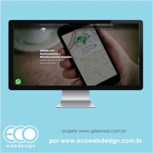 Imagem de  • Site de empresa especializada em rastreamento e monitoramento de veículos - Greensat.