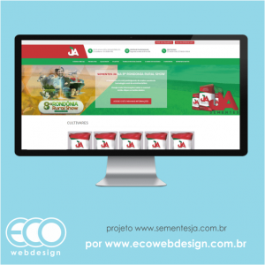 Imagem de  • Site institucional para empresa de venda de sementes para plantações - Sementes JA.