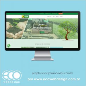 Imagem de  • Site institucional para empresa especializada em plantio de árvores, manutenção de rodovia e outros - JNSAL Obras LTDA.