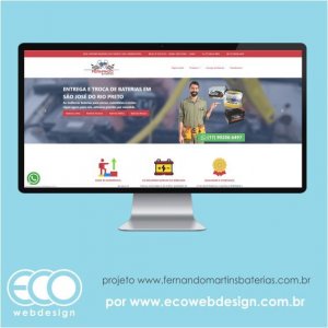 Imagem de  • Site institucional para empresa de comércio e instalação de baterias - Fernando Baterias.