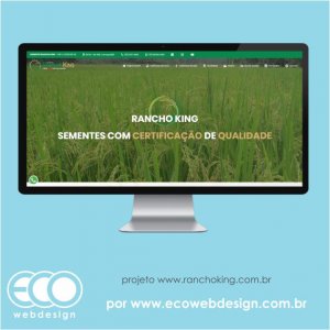 Imagem de  • Site institucional para empresa de comércio de sementes de arroz e soja - Rancho King