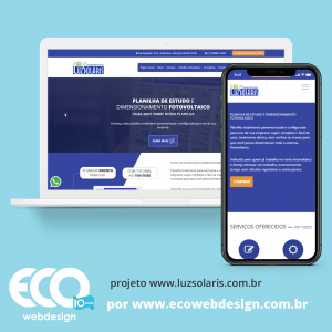 Imagem de  • Site institucional para empresa da área de energias renováveis, com foco na energia solar - LuzSolaris Energia Renovável