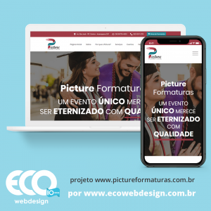 Imagem de  • Site institucional para empresa especializada em organização de eventos - Picture Formaturas