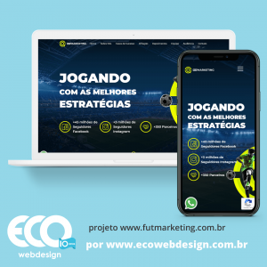 Imagem de        • Site institucional para empresa de Marketing Digital especializada em estratégias de conteúdo jornalístico no segmento de futebol- Futmarketing