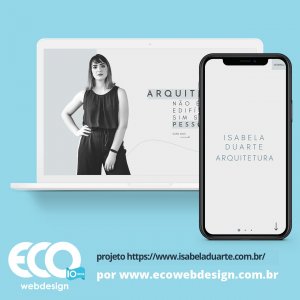 Imagem de   • Site institucional para empresa de arquitetura - Isabela Duarte