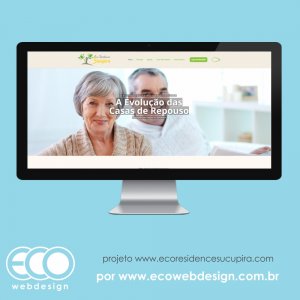 Imagem de  • Site institucional para casa de repouso para idosos -  Eco Residence Sucupira