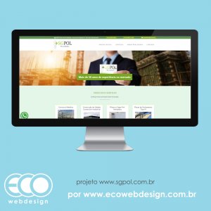 Imagem de  • Site institucional para empresa de contrução de estruturas pré-moldadas -  SGPOL Pré-Moldados