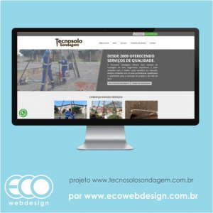 Imagem de  • Site institucional para empresa de engenharia especializada em sondagem de solo - Tecnosolo Sondagem.