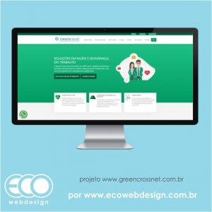 Imagem de  • Site institucional para empresa de soluções em saúde e segurança do trabalho - Greencross.