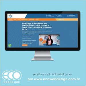 Imagem de  • Site institucional para empresa especializada em isolamento térmico - FM Isolamento Térmico.