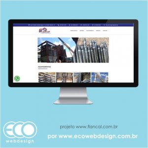 Imagem de  • Site institucional para empresa especializada em serviços de montagem industrial - Flancal Montagens