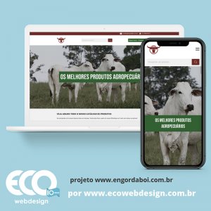 Imagem de  • Site institucional para empresa que fabrica e vende produtos para Bovinos. - Engorda Boi