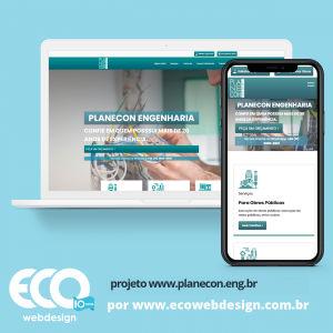 Imagem de  • Site institucional para empresa especializada em engenharia elétrica - Planecon Engenharia 